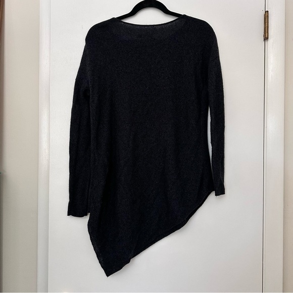 Alice + Olivia Wool Angora Asymmetric Hem Sweater - Picture 2 of 7